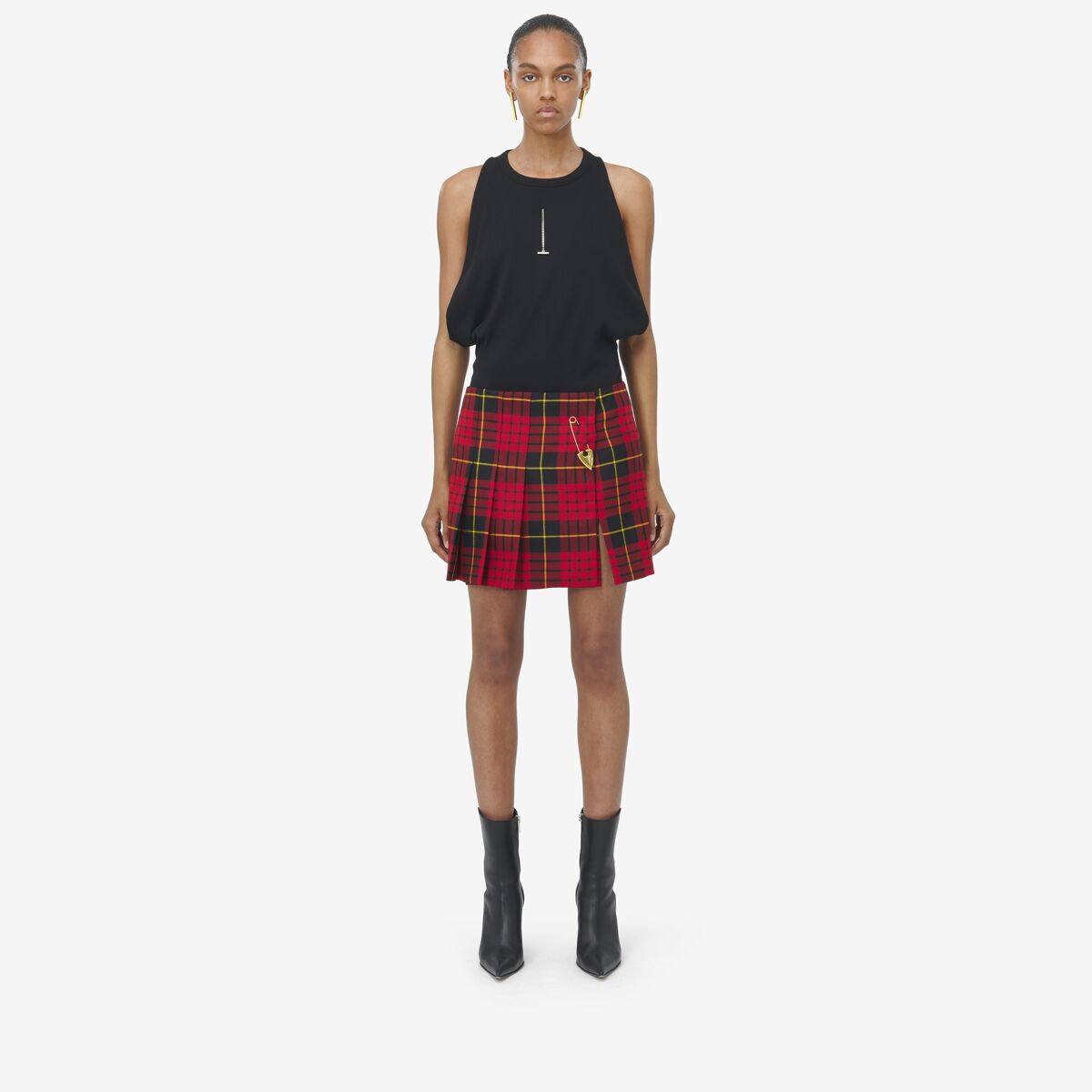 ALEXANDER MCQUEEN - MacQueen Tartan Mini Skirt - Item 808146QJAEJ612